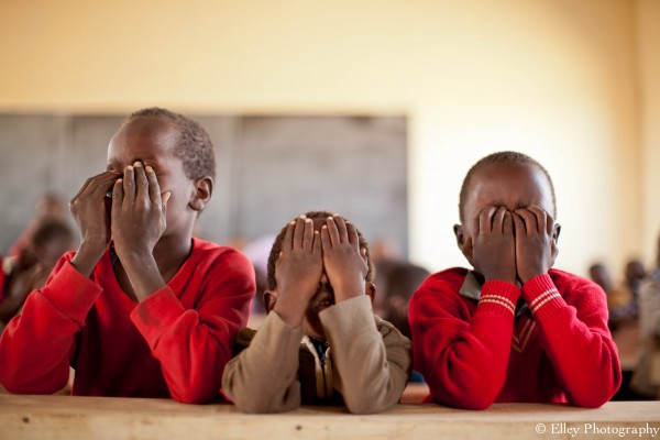 African way of praying in school