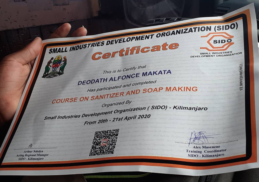 Certified for Soap, Tanzania