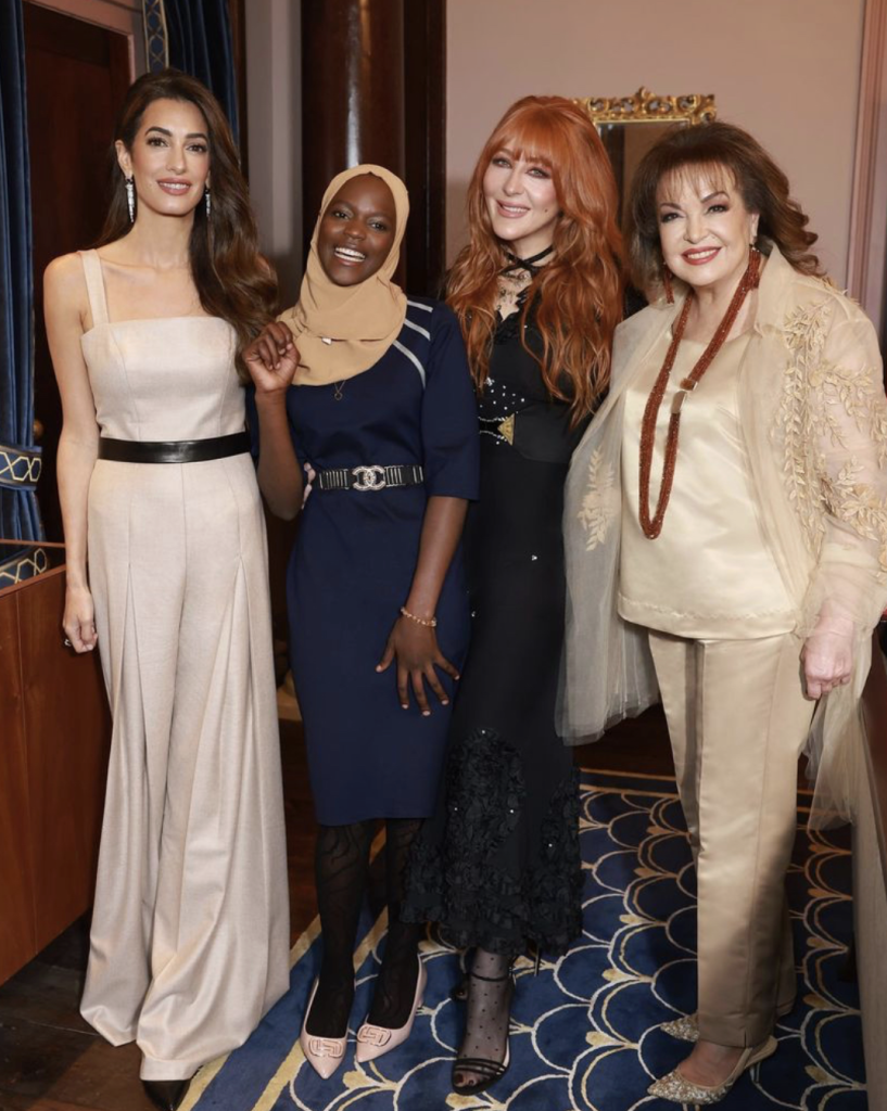 Award Ceremony with Amal Clooney and Charlotte Tilbury