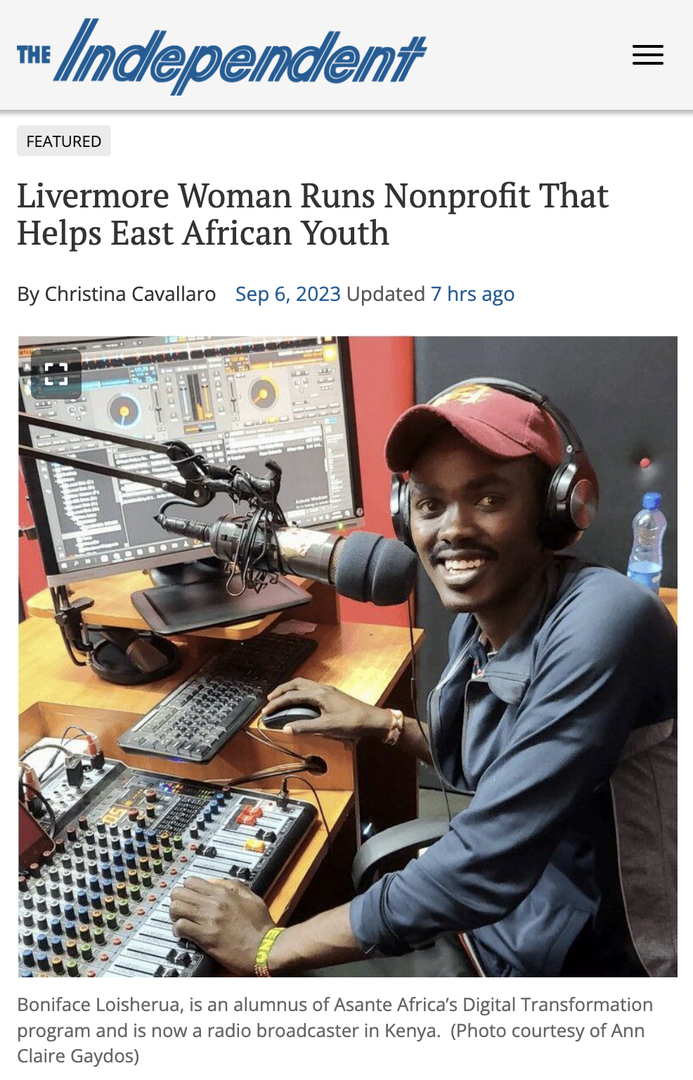 support and educates East Africa’s youth